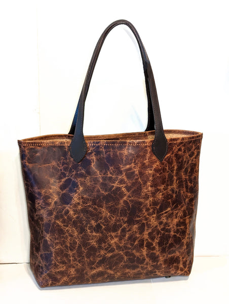 Two "Cibolo" Tote Bags in Antique Grizzly from our American Bison Collection - Your Choice!