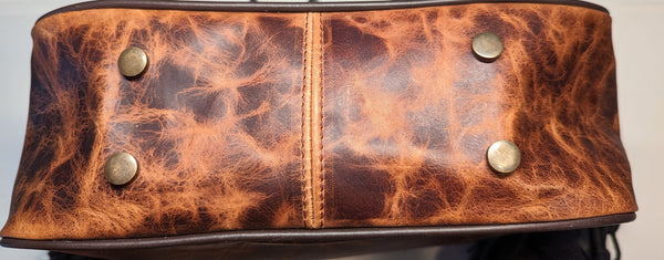 Two "Cibolo" Tote Bags in Antique Grizzly from our American Bison Collection - Your Choice!