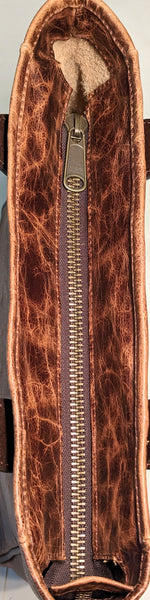 Two "Cibolo" Tote Bags in Antique Grizzly from our American Bison Collection - Your Choice!