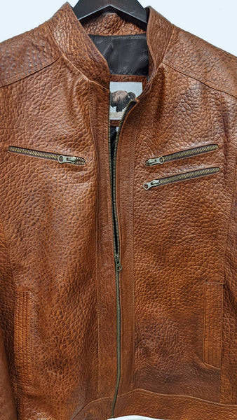 # 121 Big Bend Biker Jacket in American Bison for Men