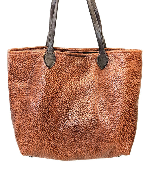 #3000  Cibolo Large Tote - Authentic Heirloom American Bison Dimensions: 13.5" H x 17" L x 6" D