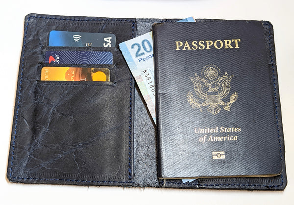 # 3750 Telluride Travel Wallet - American Bison "Lonesome Dove Blue"