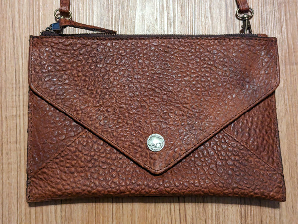 # 3766 "Envelope" Clutch/Crossbody in American Bison