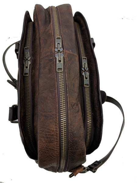 700 Flight Bag Briefcase authentic heirloom, American Bison (Buffalo)  Dimensions: 17" L x 12" H x 7" W