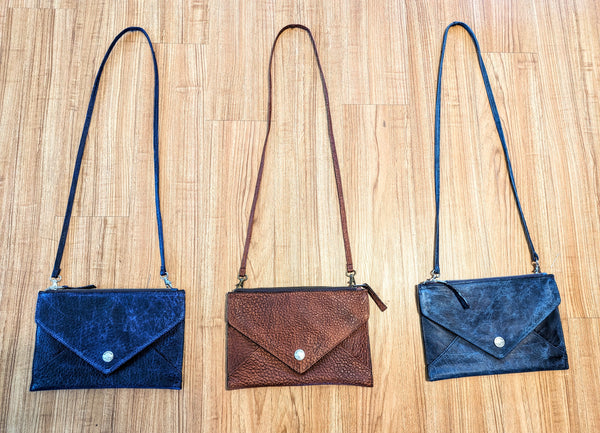 # 3766 "Envelope" Clutch/Crossbody in American Bison