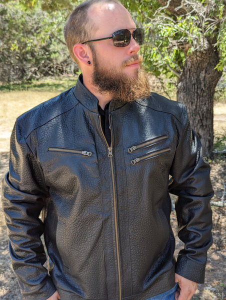 # 121 Big Bend Biker Jacket in American Bison for Men