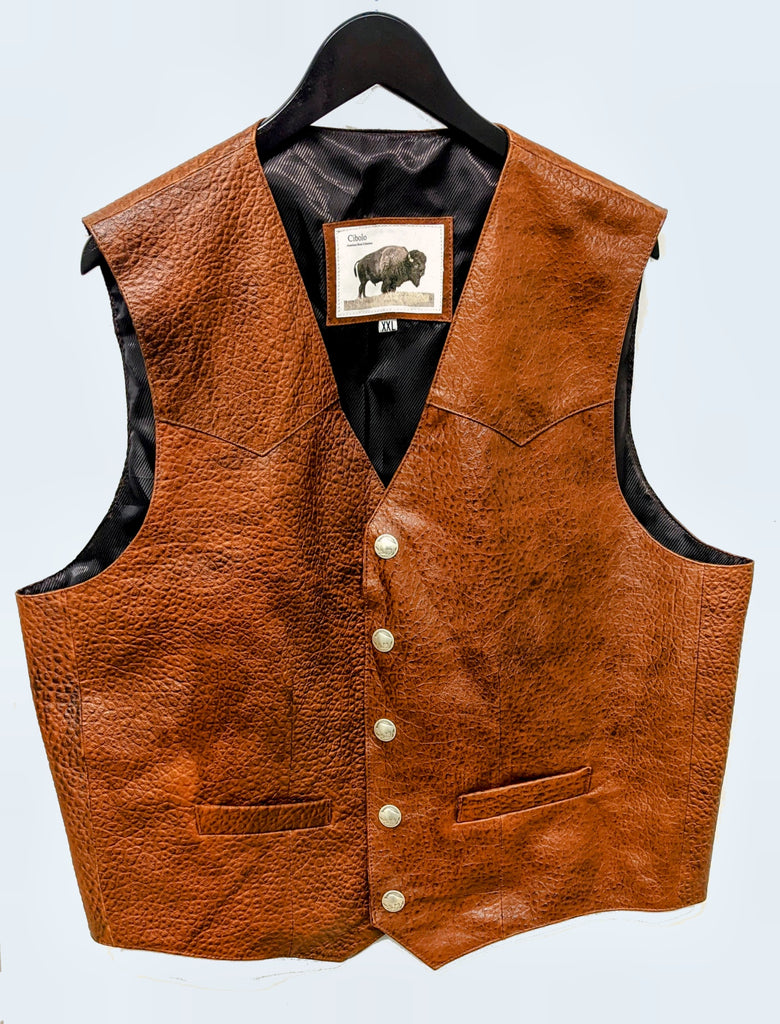109 Cody Classic Western Vest in American Bison - 